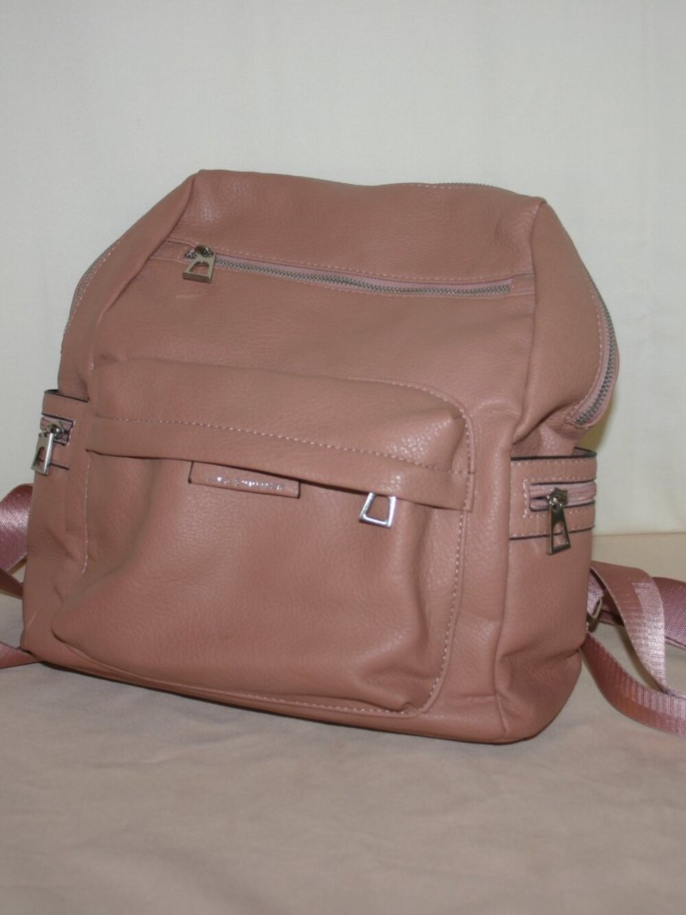 Ling Shuiwen Blush Pink Backpack Satchel Bag B-269